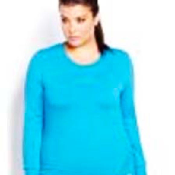 SWEATER, LONG SLEEVES, OCEAN MIST, SZ 4X, POLYESTER SPANDEX, NOLA for ADDITION E - Picture 1 of 1